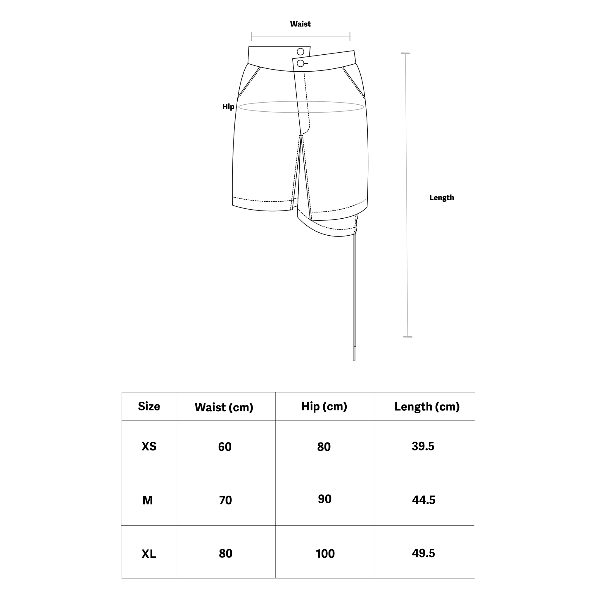 Asymmetric Drawstring Shorts - Avant Gardist