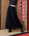 Deconstructed Tiger Stripe Knit Skirt - Avant Gardist