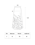 Deconstructed Tiger Stripe Knit Skirt - Avant Gardist