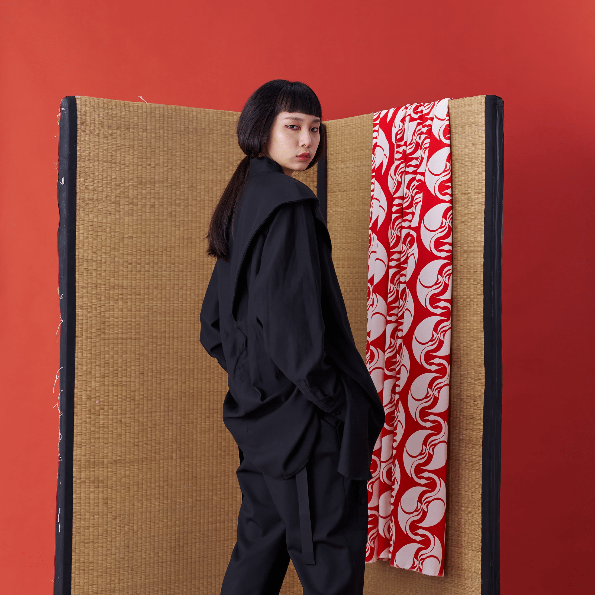 Deconstructed Drapey Longline Shirt with Asymmetrical Collar - Avant Gardist