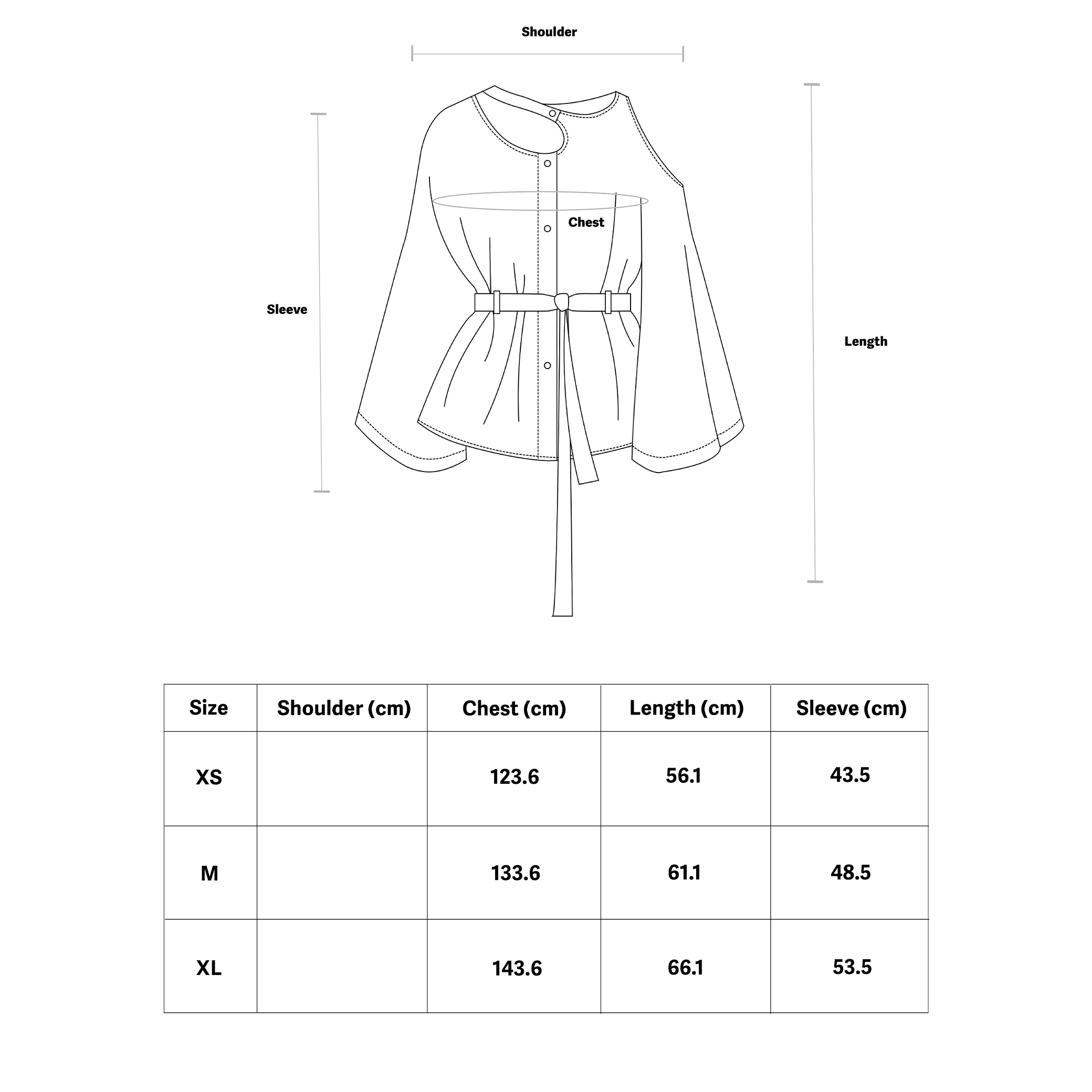 Deconstructed Japanese Kimono-inspired Wide Sleeve Tie Shirt - Avant Gardist