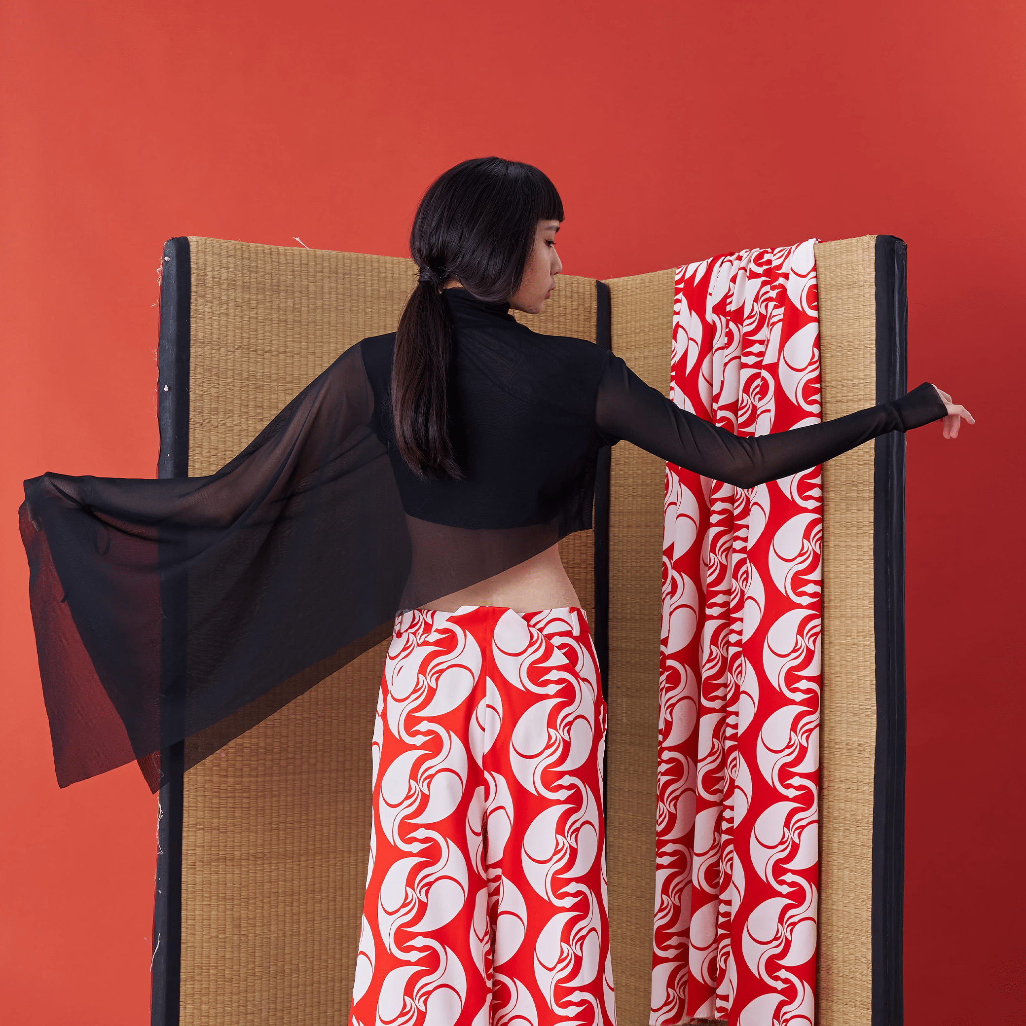 Asymmetric Double-Layered Diagonal Sheer Chiffon - Avant Gardist