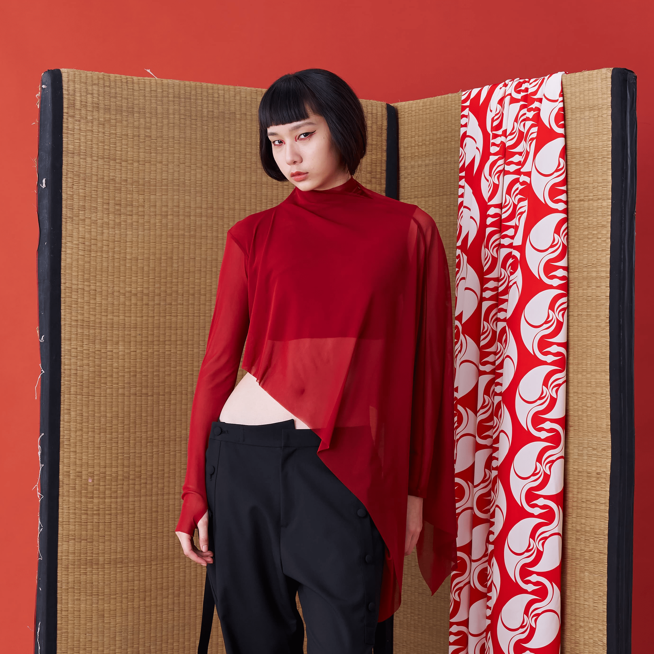 Asymmetric Double-Layered Diagonal Sheer Chiffon - Avant Gardist