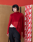 Asymmetric Double-Layered Diagonal Sheer Chiffon - Avant Gardist