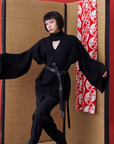 Deconstructed Kimono Sleeve Tie Sweater - Avant Gardist