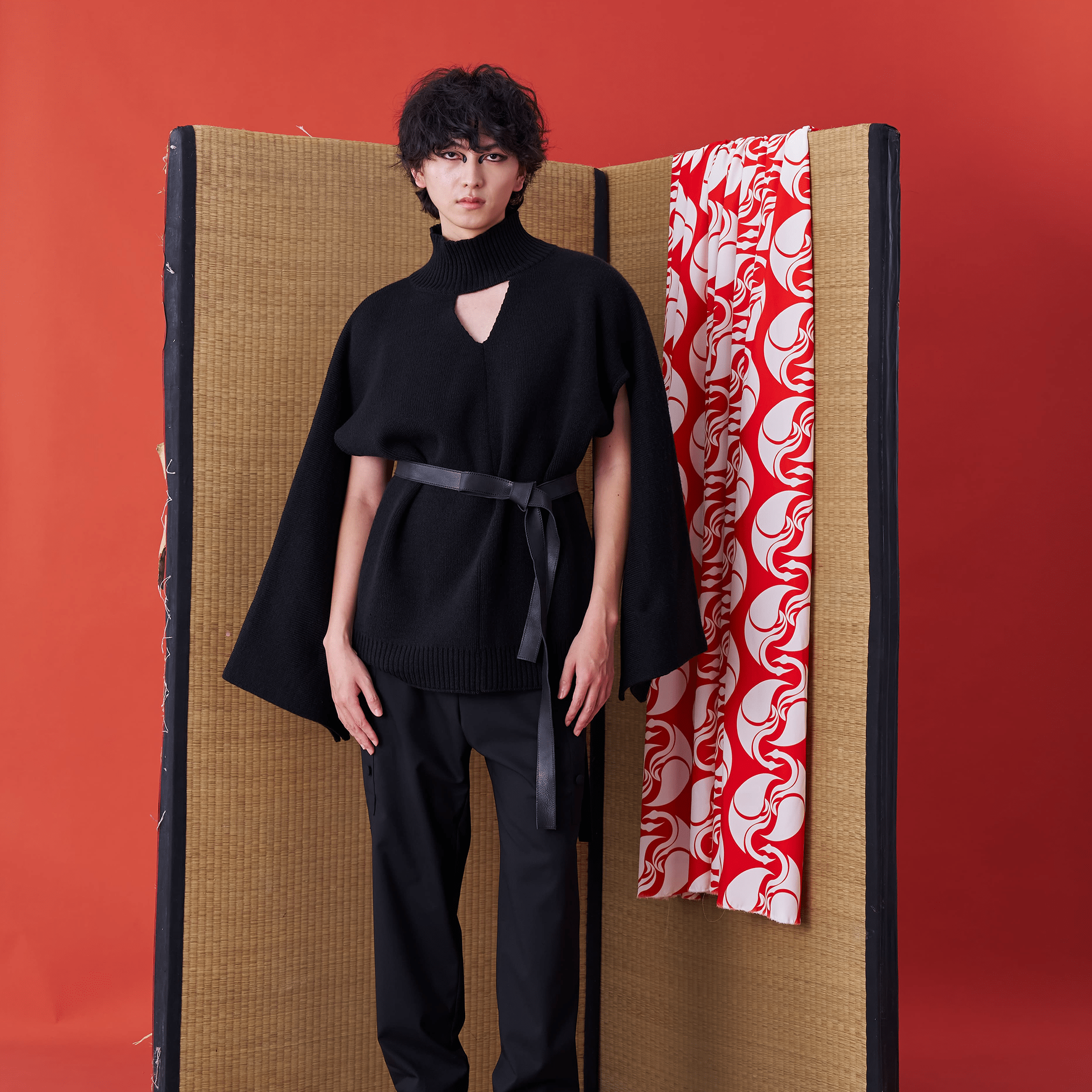 Deconstructed Kimono Sleeve Tie Sweater - Avant Gardist