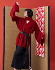 Deconstructed Kimono Sleeve Tie Sweater - Avant Gardist