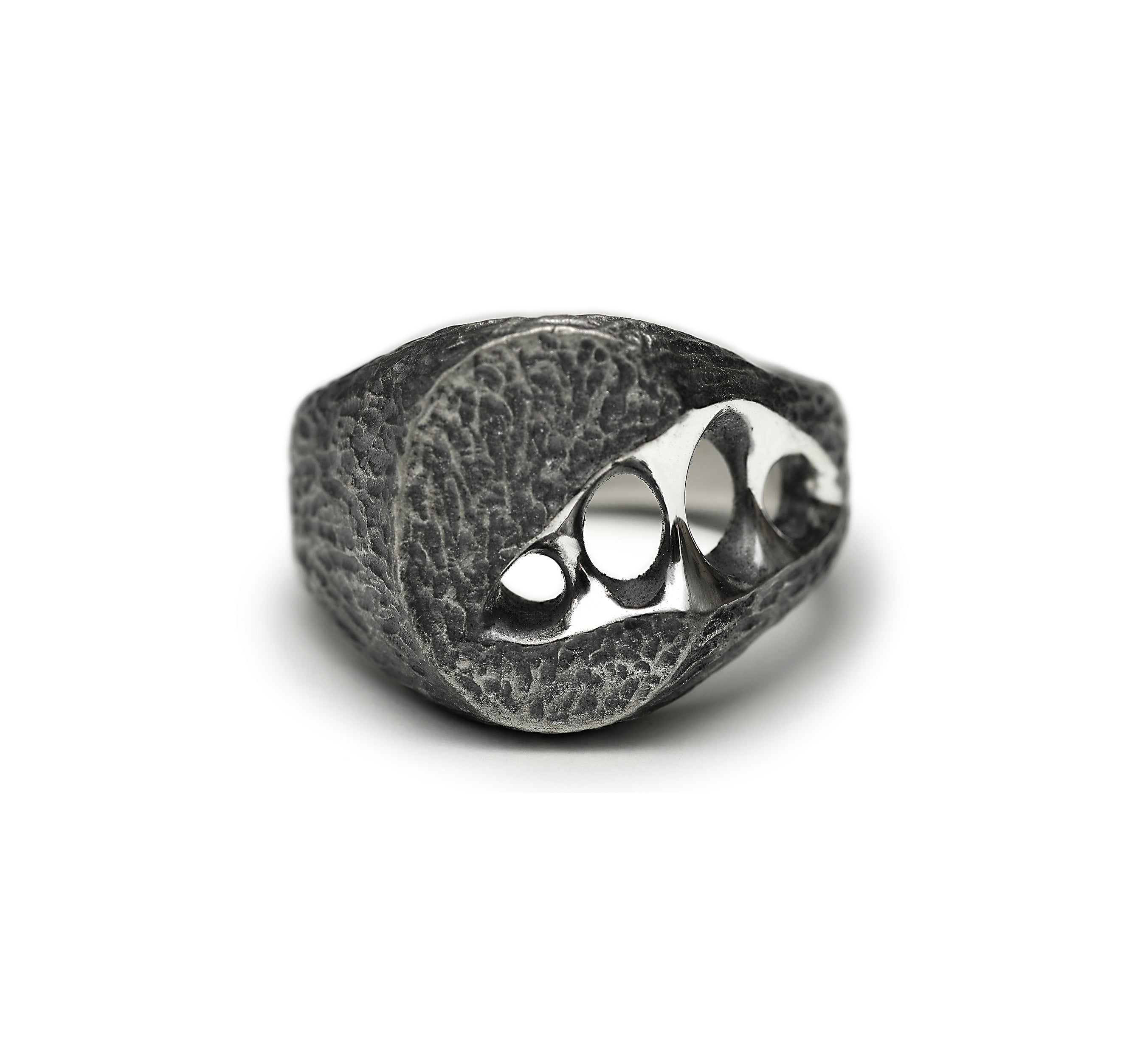 Eternal - oval sterling silver signet ring