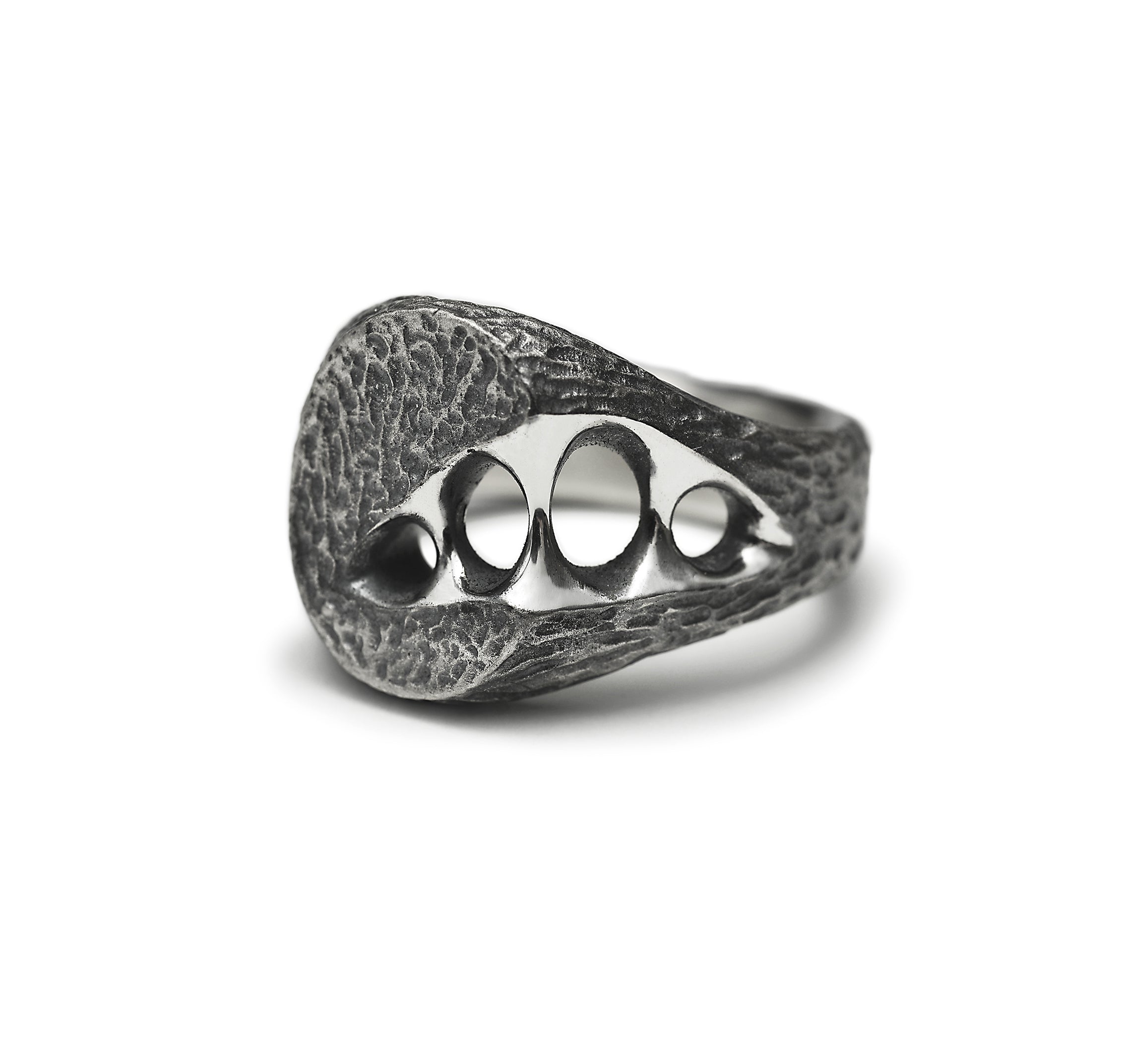Eternal - oval sterling silver signet ring