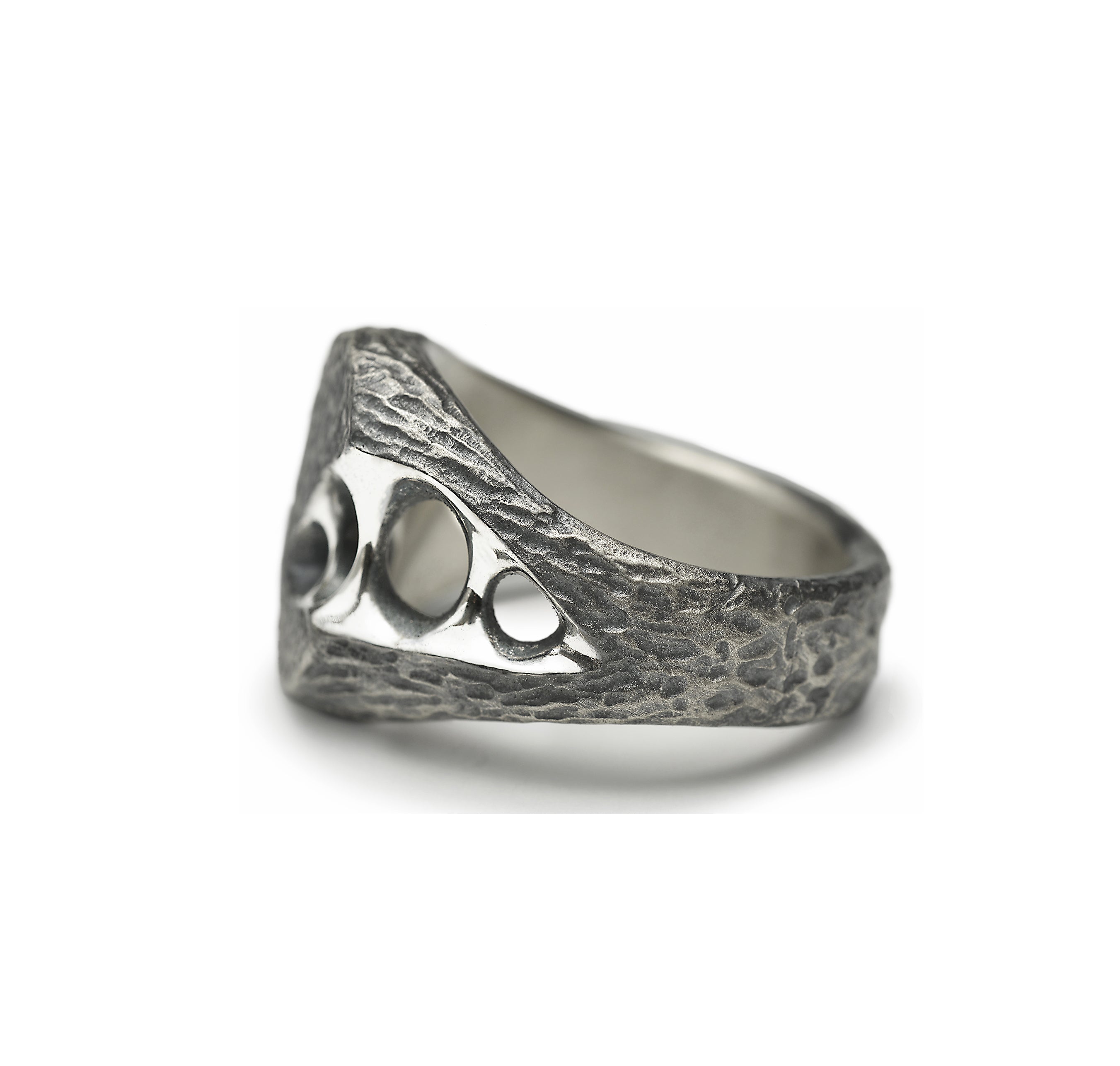 Eternal - oval sterling silver signet ring