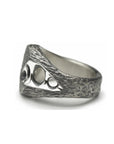 Eternal - oval sterling silver signet ring