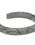 cracks - Cracked sterling silver bracelet