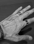 cracks - Cracked sterling silver bracelet