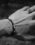erosion - sterling silver bracelet - Avant Gardist