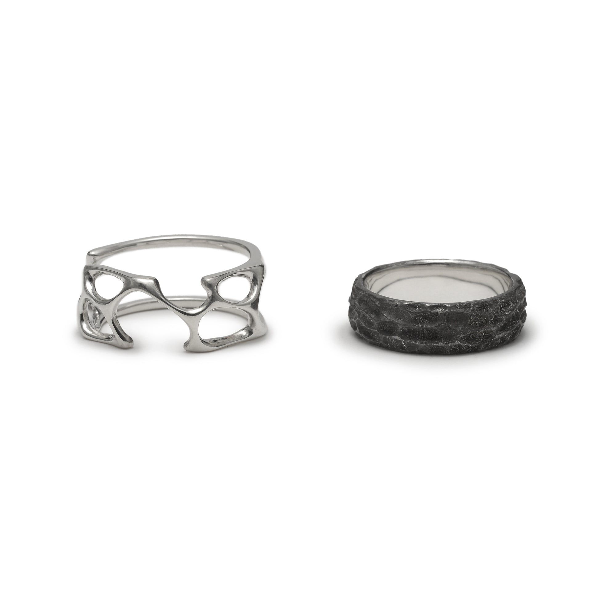 fusion - sterling silver combination ring - Avant Gardist