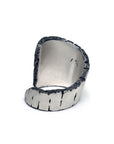 weathering - sterling silver bold ring