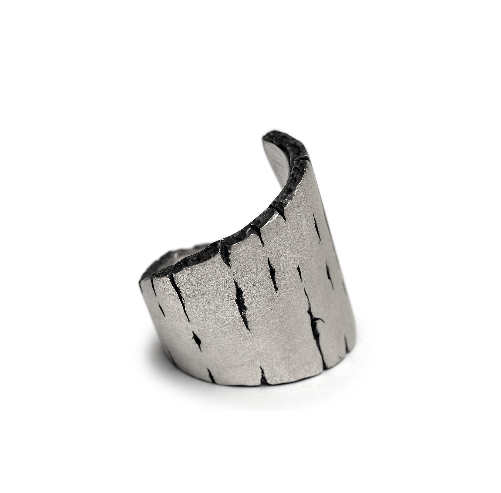 weathering - sterling silver bold ring