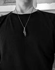hollows - Silver necklace with original clasp - Avant Gardist