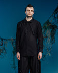 Deconstructed Collar Tie Shirt - Avant Gardist