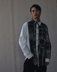 Print - White Patchwork Shirt