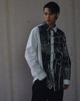 Print - White Patchwork Shirt