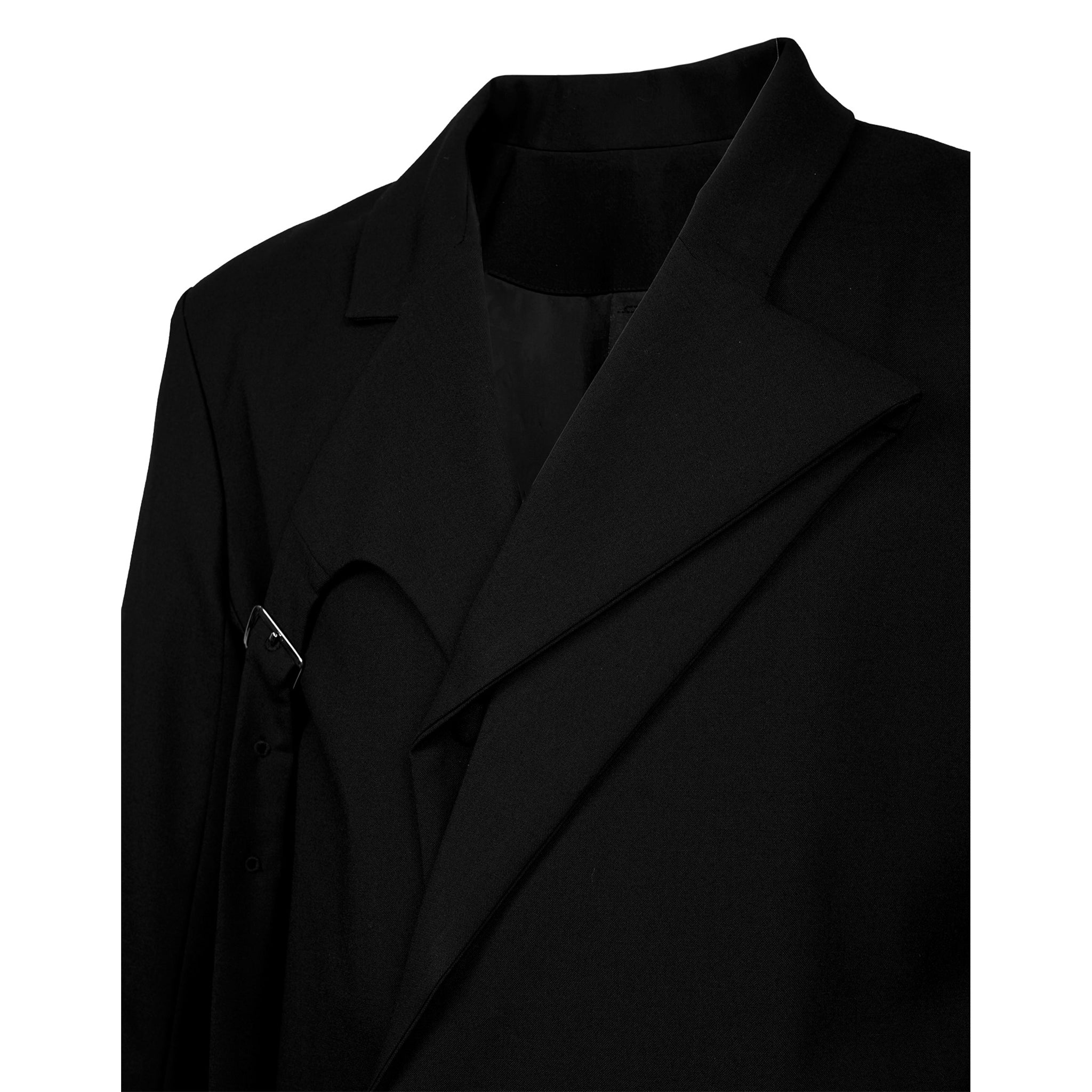 Deconstructed Double-Layer Lapel Suit Jacket - Avant Gardist