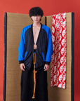 Deconstructed Japanese Kimono-inspired Baseball Jacket - Avant Gardist