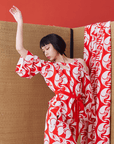 Deconstructed Japanese Kimono-inspired Wide Sleeve Tie Shirt - Avant Gardist