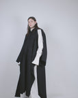 Black Wool Zero-waste Jacket