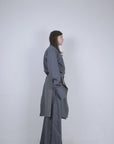 Grey Wool Buttoned Culottes