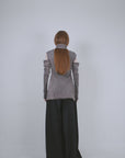 Black Wool Buttoned Trousers
