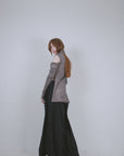 Black Wool Buttoned Trousers