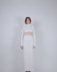 White Cut-out Dress
