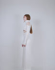 White Cut-out Dress
