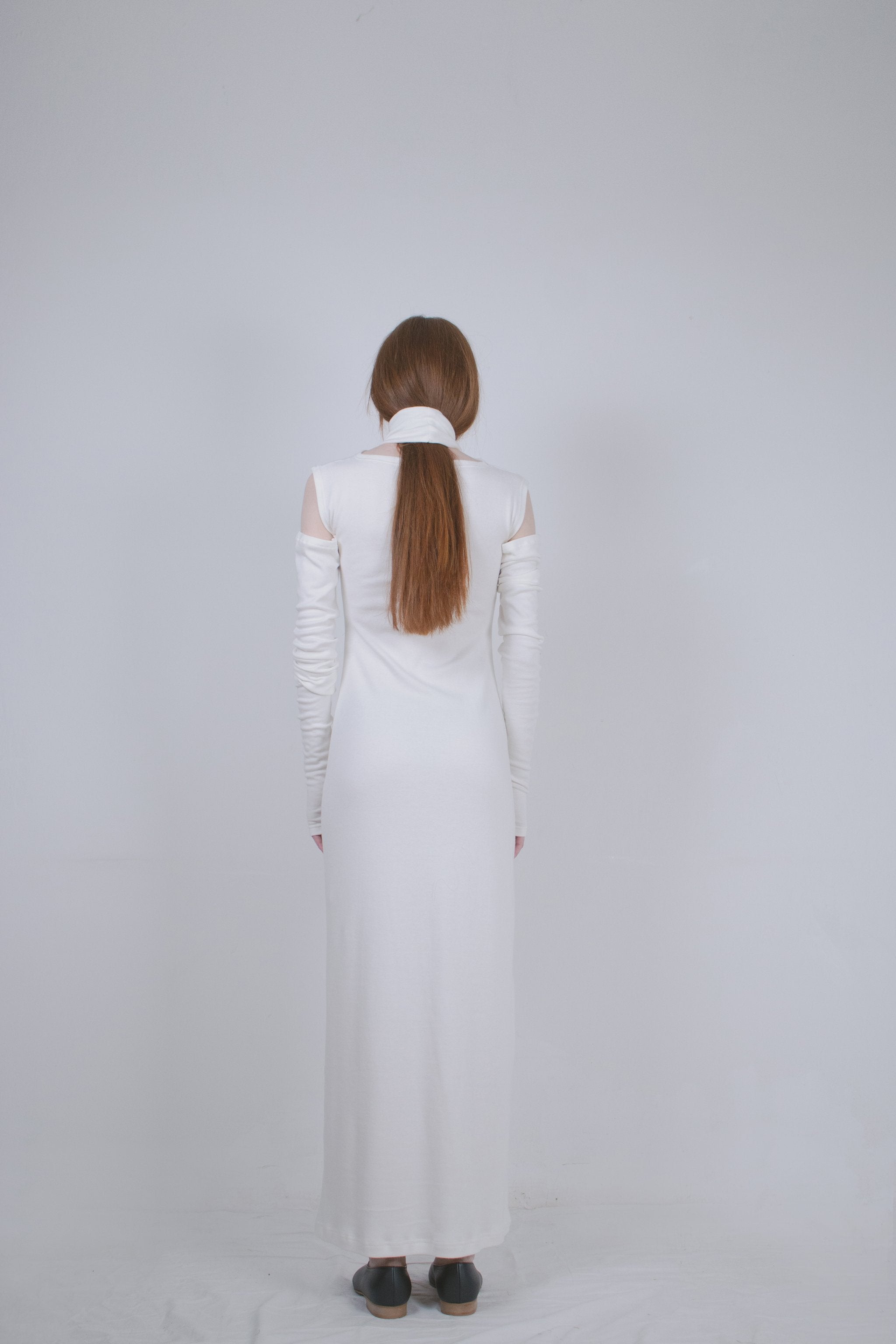 White Cut-Out Dress