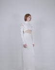 White Cut-out Dress