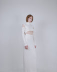 White Cut-out Dress