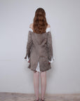 Naturally Dyed Dark Cropped Tailored Jacket