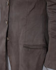Naturally Dyed Dark Cropped Tailored Jacket - Avant Gardist