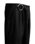 Adjustable Strap Deconstructed Suit Trousers
