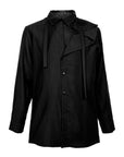Deconstructed Lapel Hollow-Out Shirt