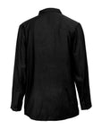 Deconstructed Lapel Hollow-Out Shirt
