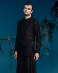 Asymmetrical Faux Two-Piece Shirt