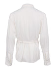 Multi-Layered Lapel Hollow-Out Shirt