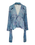 Deconstructed Knight Collar Tie-Dye Shirt - Avant Gardist