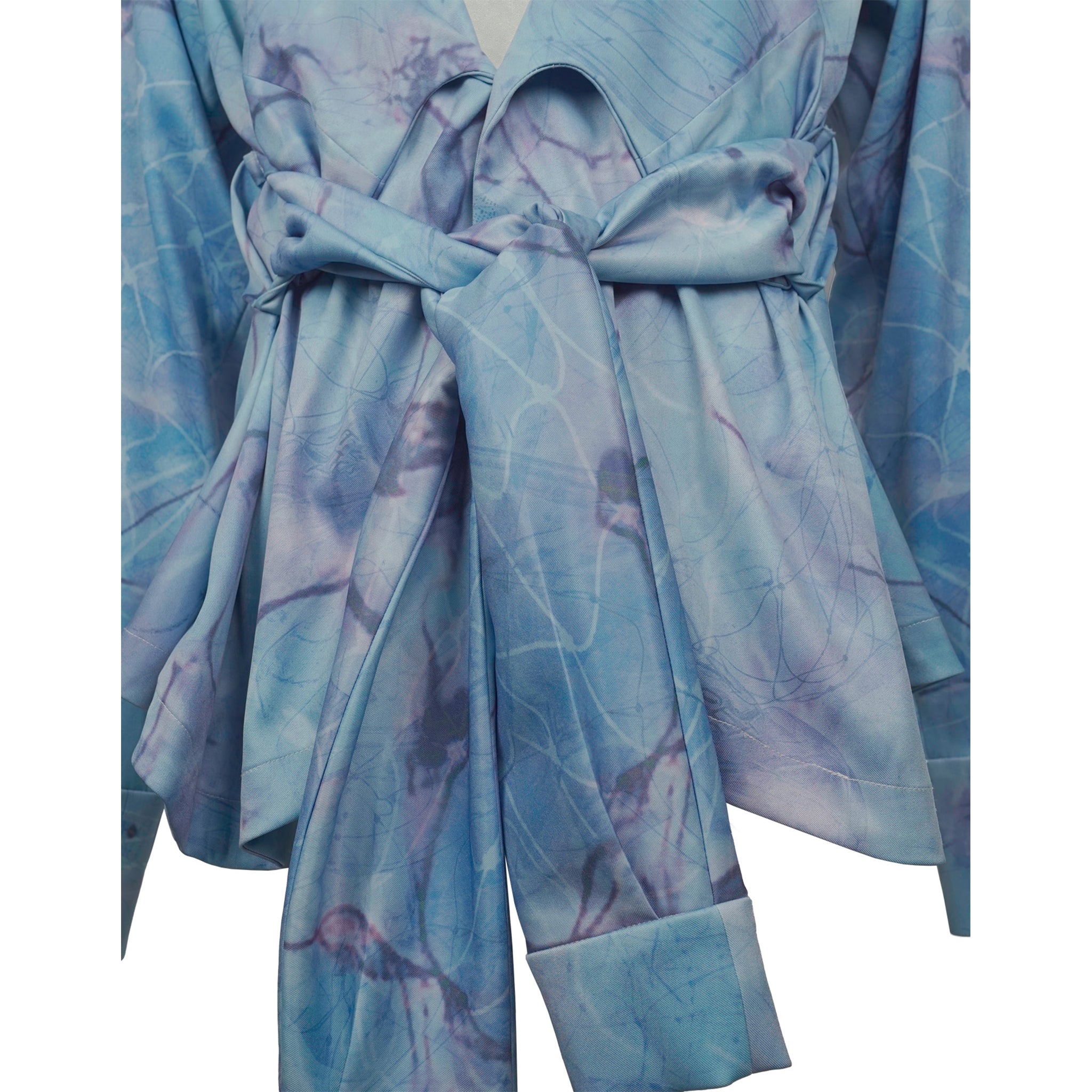 Deconstructed Knight Collar Tie-Dye Shirt - Avant Gardist