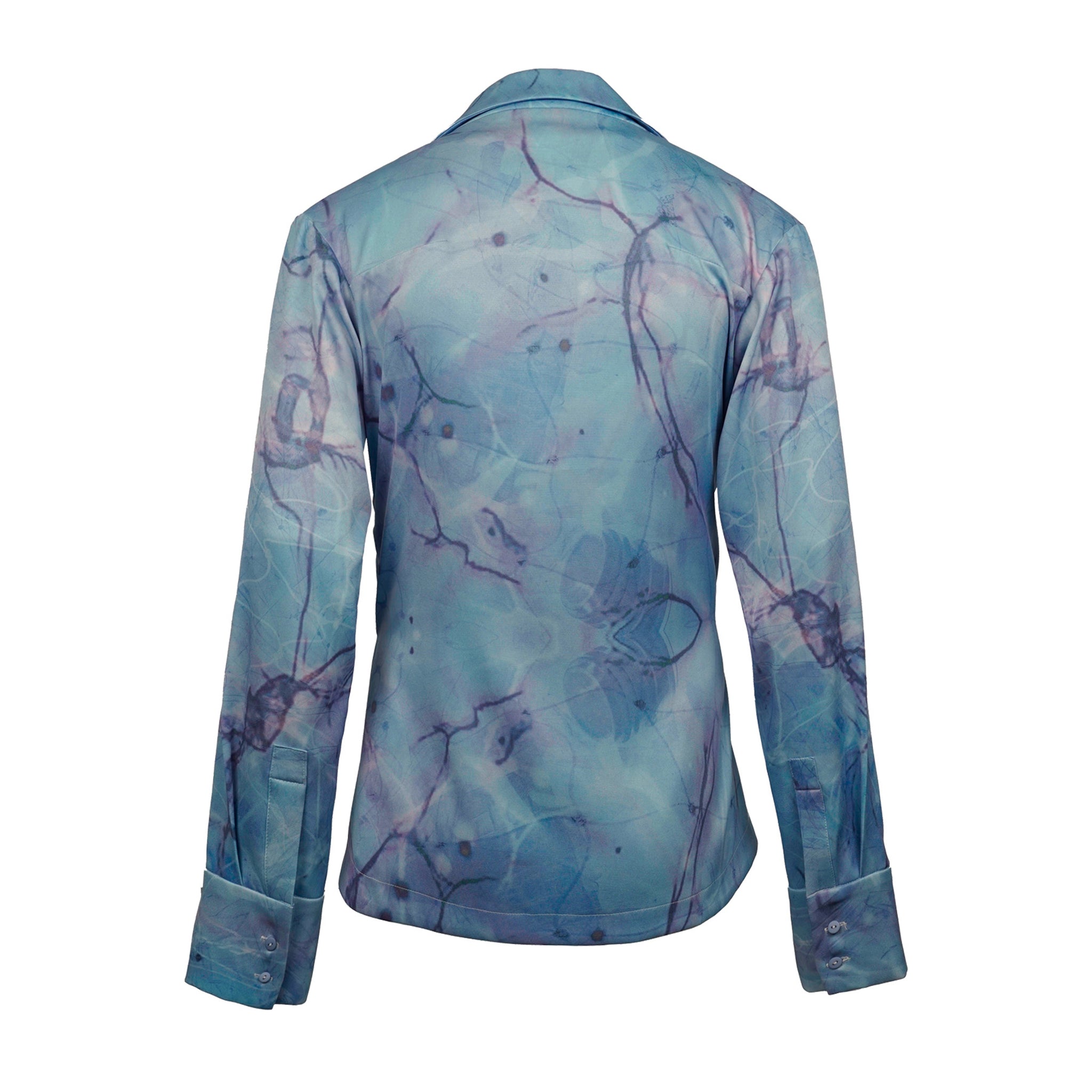 Deconstructed Knight Collar Tie-Dye Shirt - Avant Gardist