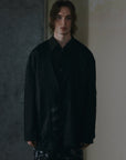 Frayed Edge Collarless Blazer - Avant Gardist