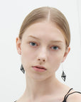 String Art Series - Diamond Coned Drop Earrings - Avant Gardist