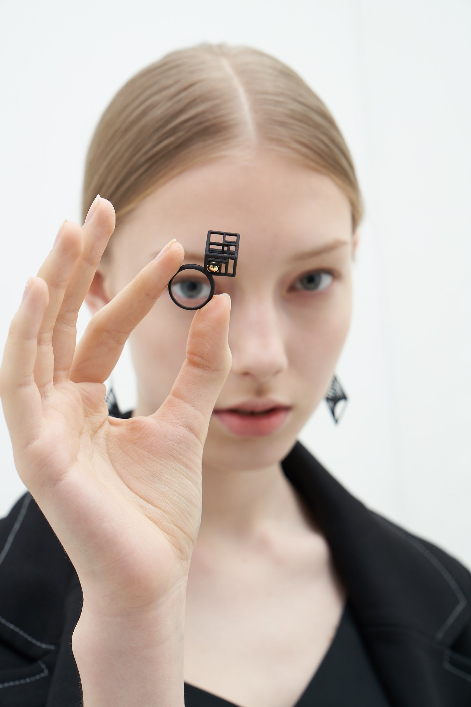Infinity Art Series - Trapped in Cubic Cage Ring